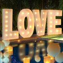 91.5CM Giant Letter Led Light Frame Box Baby Shower 1st Birthday Wedding Party Decor Christmas DIY Name Balloon Filling Box