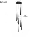 DecorBites™ LED Chandelier: Modern, Dimmable Ceiling Light for Living Room, Kitchen, Staircase