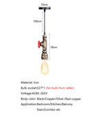 DecorBites™ Industrial Pipe Chandelier Light for Home Decor and Dining Room