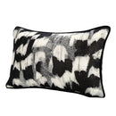 DecorBites™ Abstract Monochrome Jacquard Lumbar Pillow Cover for Chic Studio & Home Decor