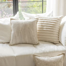 DecorBites™ French Cream Jacquard Pillow Covers 45*45 for Home Decor