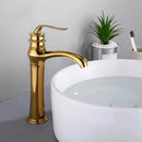 DecorBites™ Gold Basin Faucet Modern Bathroom Sink Mixer Tap Single Handle Kitchen Accessories