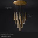 DecorBites™ Crystal Water Drop Ceiling Chandelier for Classic Living Room Decor