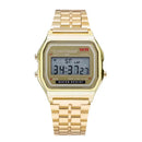 LED Digital Watch – Steel Strap Multifunction Sports Wristwatch