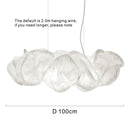 DecorBites™ Cloud White Pendant Light: Rice Paper Ball Lampshade for Kitchen Island, Restaurant & Kids Room