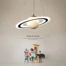 DecorBites™ Children'S Space Star Astronaut LED Pendant Lamp for Boys Room, Acrylic Indoor Decor