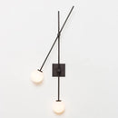 DecorBites™ Black Golden LED Glass Ball Wall Sconce for Foyer Bedroom