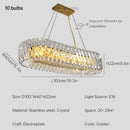 DecorBites™ Crystal LED Ceiling Chandelier: Elegant European Home Décor Pendant Lights