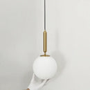 DecorBites™ Gold Glass Ball Pendant Lamp for Luxurious Dining Room & Bedroom Decor