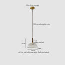 DecorBites™ Clear Glass LED Hanging Lamp French Style Pendant Light for Home Decor