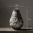 DecorBites™ Coarse Pottery Vase Chinese Retro Porcelain Floral Arrangement Home Decor