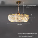 DecorBites™ Crystal Ceiling Chandelier, Nordic Luxury Double Lampara for Dining Table