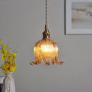 DecorBites™ Copper Glass LED Pendant Light - Modern Adjustable Hanging Fixture for Home deco