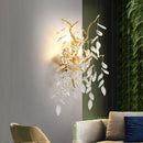 DecorBites™ Crystal LED Pendant Lights Gold Dining Room Branch Chandelier
