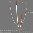 DecorBites™ Designer Leather Chandelier Belt Pendant Light for Modern Spaces