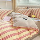 DecorBites™ Cozy Pattern Printed 4Pcs Single Bedding Set - Soft Cotton Fabric
