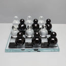 DecorBites™ Geometric Glass Chess Set Table Ornament - Home Decor Figurines