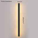 DecorBites™ Black Waterproof LED Wall Light | Minimalist Outdoor Garden Balcony Terrace Decor