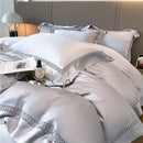 DecorBites™ Eucalyptus Fiber Lace Bedding Set for Soft, Silky & Cool Skin-friendly Comfort