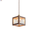 DecorBites™ Clear Glass Walnut Wood LED Pendant Lamp - Nordic Modern Hanging Lights