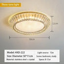 DecorBites™ Gold Crystal Glass LED Ceiling Light for Dining Living Room