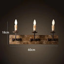 DecorBites™ Country Retro Wall Light Solid Wood for Bedroom Living Room, Creative Lighting