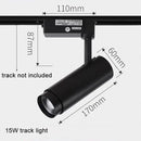 DecorBites™ Adjustable Focus Industrial Black Track Spotlights