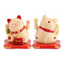 2~20PCS Wealth Waving Cat Chinese Lucky Cat Beckoning Solar Powered Small Size Crafts Home Desktop Ornaments Car Decoration