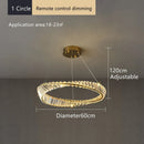 DecorBites™ Crystal LED Chandelier for Home Dining Room Kitchen Gold Lustres