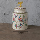 DecorBites™ Dragonfly Lid Storage Jar - Round Cosmetic Jewelry Box Candy Pot Aroma Can