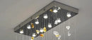DecorBites™ Crystal Dining Chandelier: Elegant Stone Decorative Lighting for Living Room