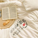 DecorBites™ Cotton Soya Fibre Filling Quilted Comforter Blanket - All Seasons Luxe Bedding
