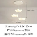 DecorBites™ Cloud White Modern Chandelier Floating Pendant Lamp Kitchen Island Light