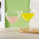 DecorBites™ Heart Shaped Glass Mug Set for Couples - Cocktail, Tea, Coffee, Beer Glassware Drinkware