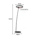 DecorBites™ Circular Luminescence LED Floor Lamp for Elegant Living Spaces