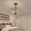 DecorBites™ Luxe Crystal Semi Chandelier for Bedroom, Restaurant, Aisle - European Retro Style