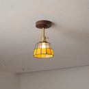 DecorBites™ Glass Wood LED Ceiling Light Nordic Design for Living Room & Corridor