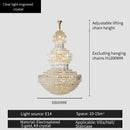 DecorBites™ Crystal Duplex Decorative Luxury Lighting for Hotel Lobbies and Living Rooms
