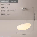 DecorBites™ LED Pebble Pendant Light: Stylish White Chandelier for Living Room, Bedroom, and Restaurant Décor.