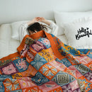 DecorBites™ Cotton Gauze Boho Throw Blanket