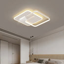 Modern white & black grille led chandeliers for living room