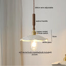 DecorBites™ Copper Walnut LED Pendant Lights, Modern Hanging Lamp for Hallway, Bedroom, Dining Room