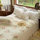 DecorBites™ Lace Ruffles Bed Skirt Set with Pillowcases for 1.2-2M Beds
