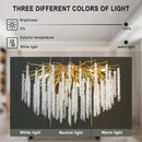 DecorBites™ Crystal Ceiling Chandelier for Bedroom and Living Room