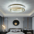 DecorBites™ Crystal Circle Chandelier: Modern Nordic LED Ceiling Lamp for Living Room, Bedroom, Study