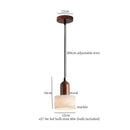 DecorBites™ Cream Marble LED Pendant Light: Modern Nordic Hanging Lamp for Living, Bedroom, Kitchen