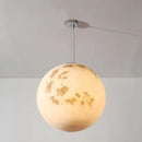 DecorBites™ Full Moon Chandelier: Nordic Retro Ball LED Pendant Light for Creative Home Decoration