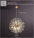 DecorBites™ Dandelion Chandelier LED Sparkle Ball Crystal Lighting for Restaurant & Living Room