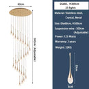 DecorBites™ Crystal Bubble Ball Pendant Lights for Stairs, Dining, Living Room Decor