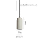 DecorBites™ LED Cement Chandelier: Simple Industrial Style Ceiling Lamp for Bedroom, 110V 220V